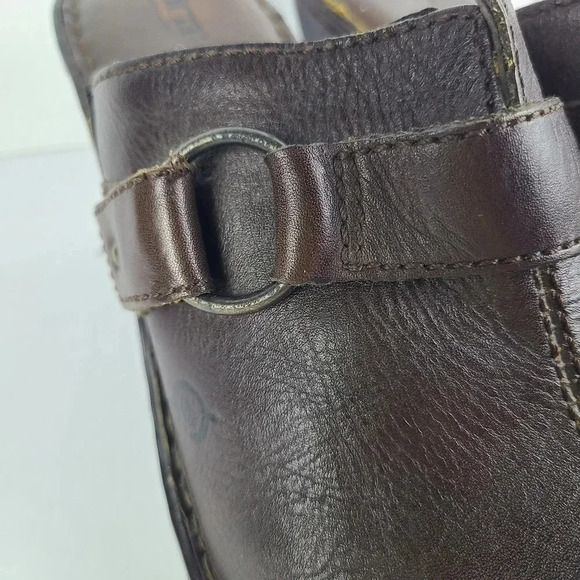 Born brown clogs with buckle detail - Picture 5 of 9